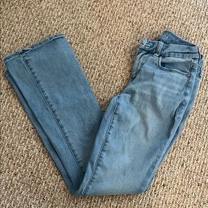 American Eagle Curvy Hi Rise Skinny Boot Cut Jeans